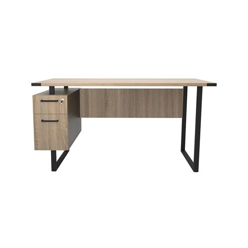 5513 - Mirella Soho Desk with Built in Pedestal by Safco