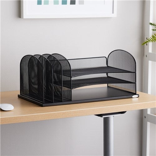 3254 - Onyx Mesh Combination Desk Organizer by Safco