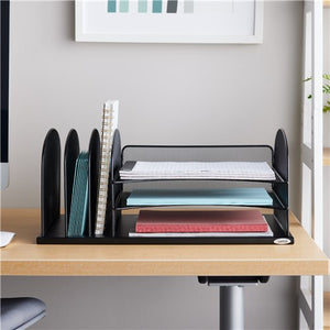 3254 - Onyx Mesh Combination Desk Organizer by Safco
