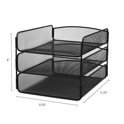 3271 - Onyx Triple Tray  by Safco