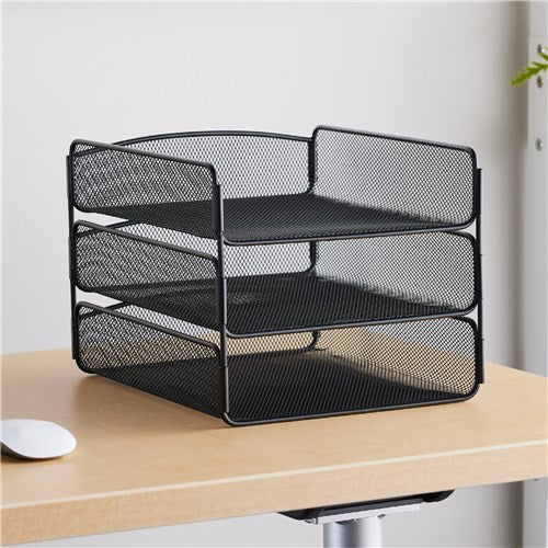 3271 - Onyx Triple Tray  by Safco