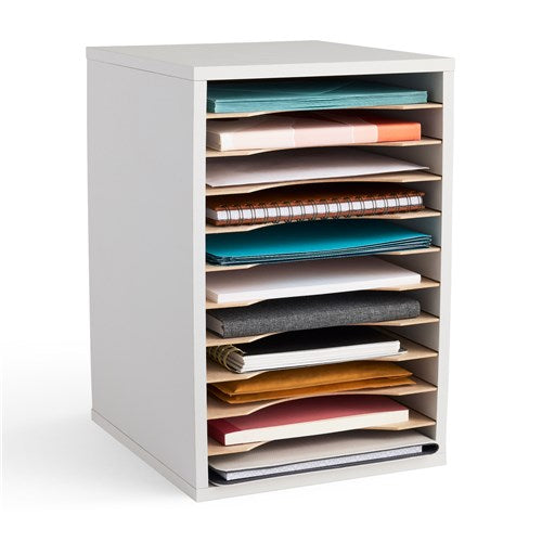 9419 - Vertical Desk Top Sorter - 11 Compartment by Safco