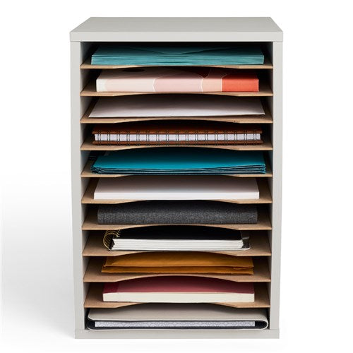 9419 - Vertical Desk Top Sorter - 11 Compartment by Safco