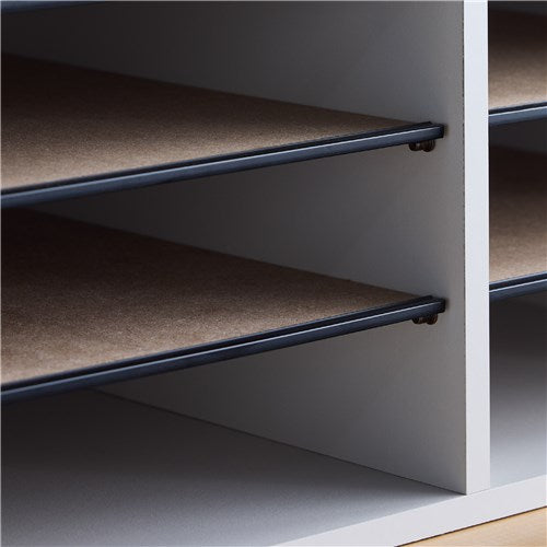 9420 - Wood Adjustable Literature Organizer - 12 Compartment by Safco