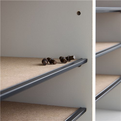 9423 - Wood Adjustable Literature Organizer, 24 Compartment by Safco