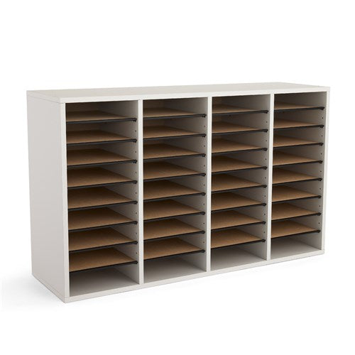 9424 - Wood Adjustable Literature Organizer, 36 Compartment by Safco