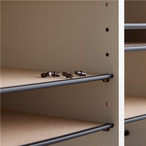 9424 - Wood Adjustable Literature Organizer, 36 Compartment by Safco
