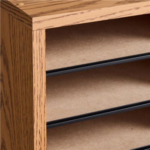 9494 - Wood Adjustable Literature Organizer, 32 Comp W/Drawers by Safco