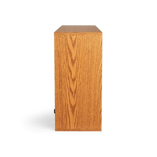 9494 - Wood Adjustable Literature Organizer, 32 Comp W/Drawers by Safco