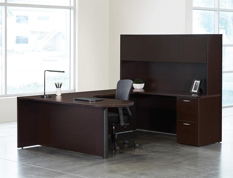 NAP-TYP18 - Napa Series 'U' Shape Corner Bullet Desk w/Hutch  by OSP