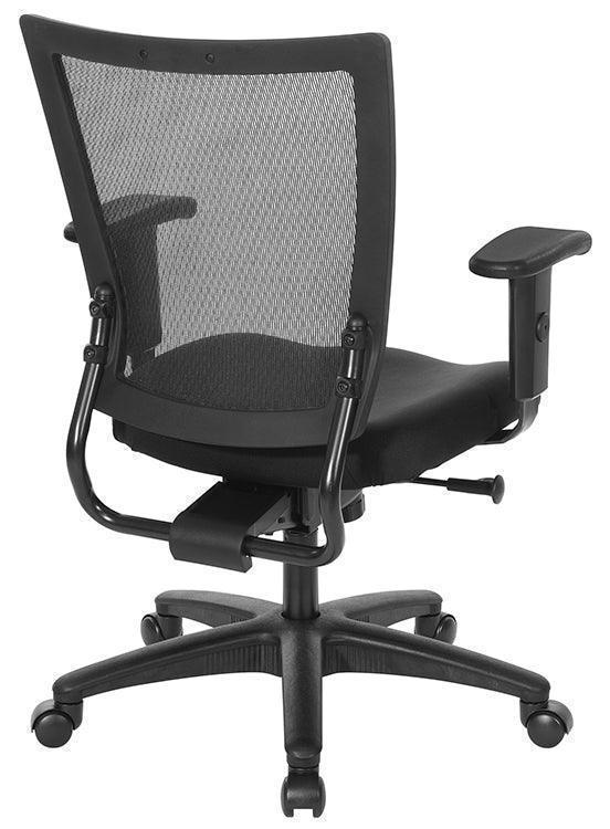 Grid Pro Tasker Chair Red OSP Pro Grid Mesh Back Task Chair w/ Soft PU Padded Back Frame