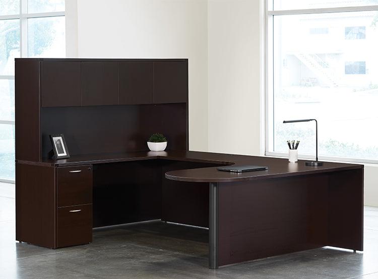 NAP-TYP18 - Napa Series 'U' Shape Corner Bullet Desk w/Hutch  by OSP