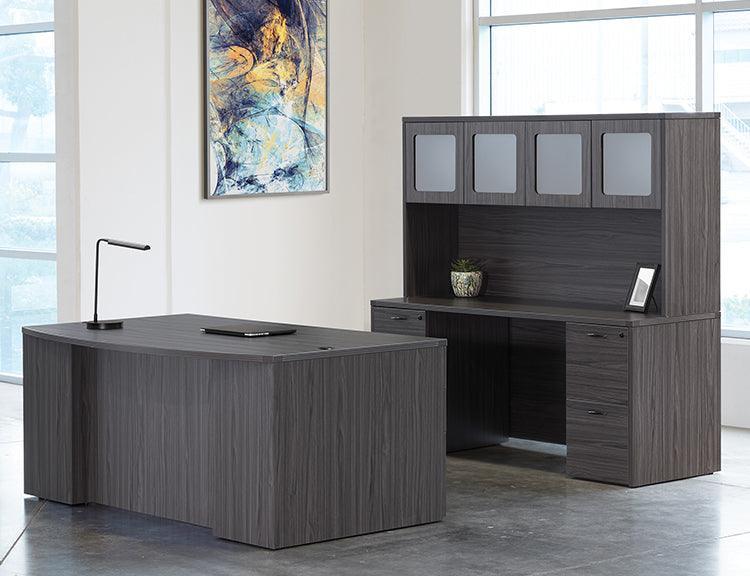 NAPTYP211 - Napa Desk w/Credenza Step-Front Office Suite by OSP