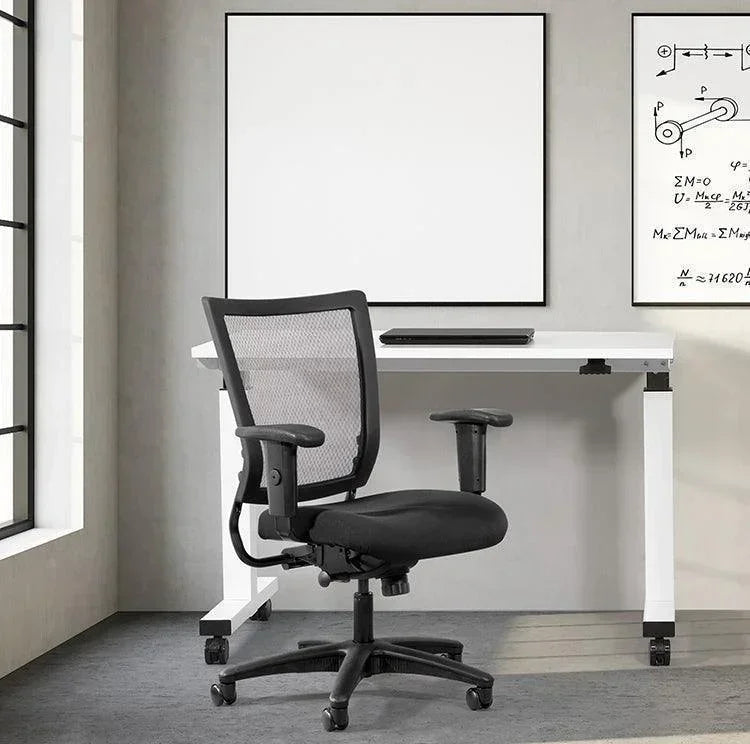 Grid Pro Tasker Chair Red OSP Pro Grid Mesh Back Task Chair w/ Soft PU Padded Back Frame