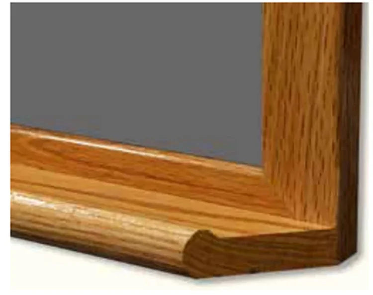 OS1824 - Porcelain on Steel Chalk Boards Wood Frame, Sizes 2' - 16' by Aarco