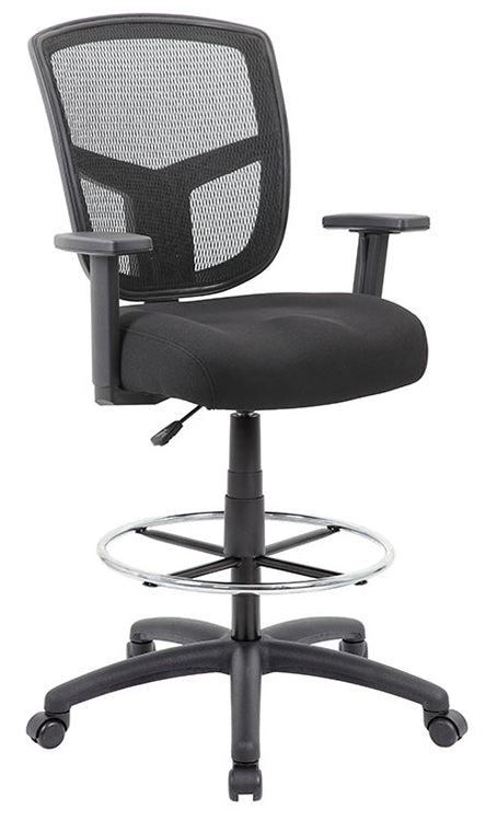 B16021 - Contract Mesh Drafting Stool w/Arms by Boss
