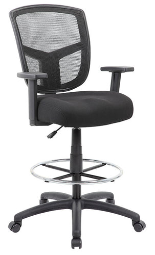 B16021 - Contract Mesh Drafting Stool w/Arms by Boss
