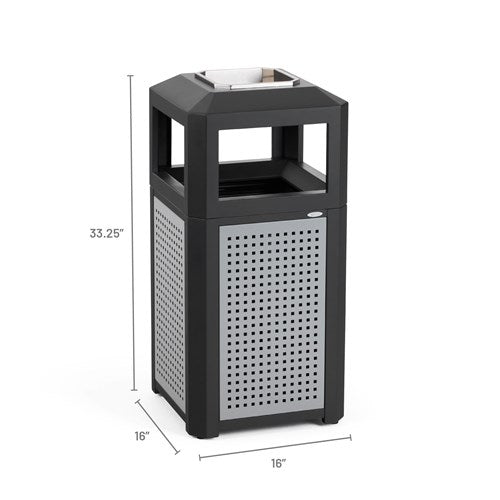 9933 - Evos™ Series Steel, Ash Urn, Side Open, 15 Gal by Safco