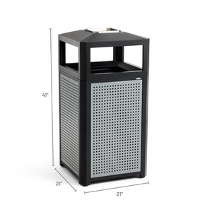9935 - Evos™ Series Steel, Ash Urn, Side Open, 38 Gal by Safco