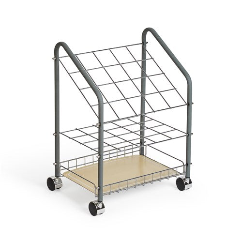 3091 - Tubular Steel Wire Roll File, 20 Compartment  2.75" sq. by Safco