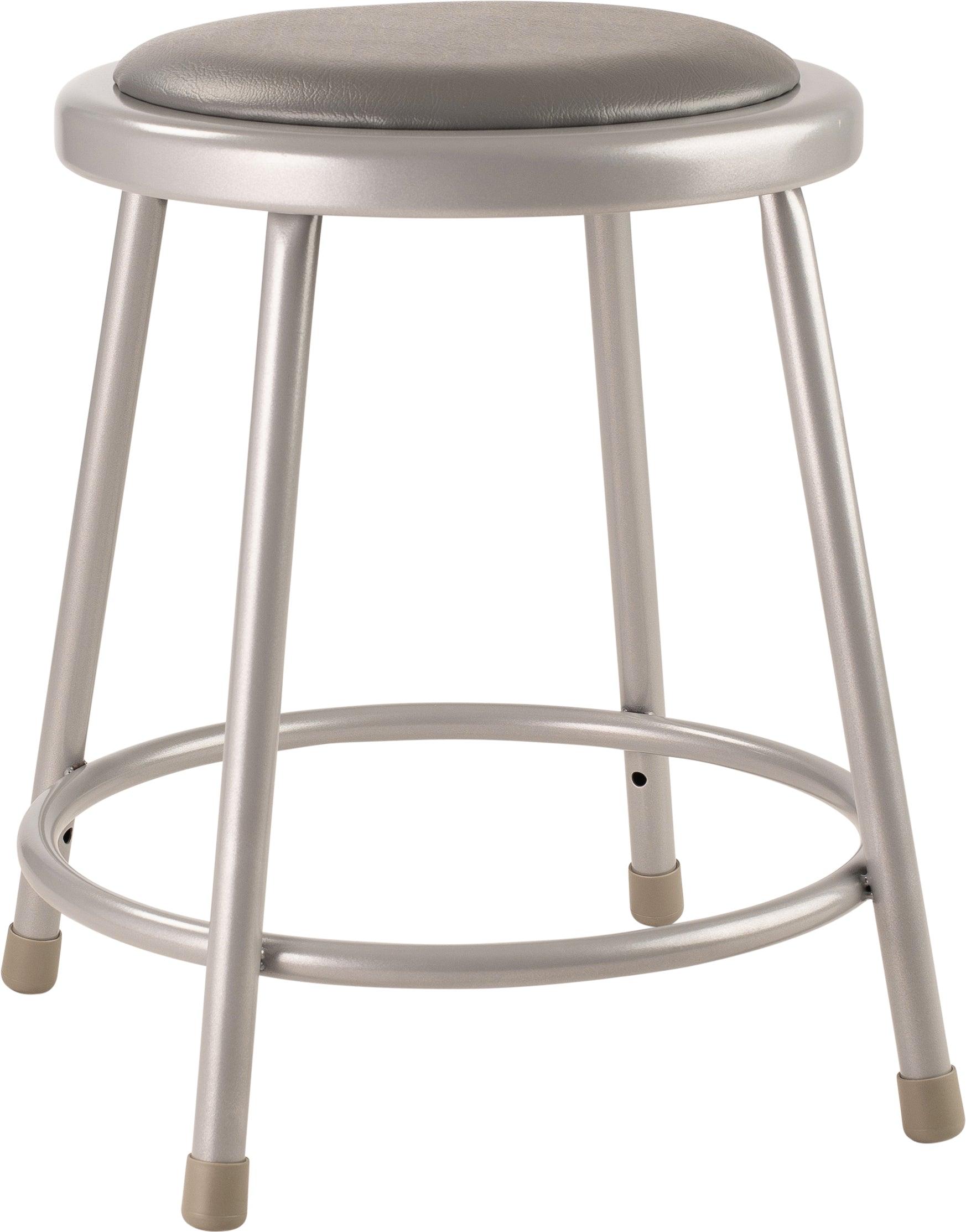 6400 - NPS 5 pack Heavy Duty Vinyl Padded Steel Stool