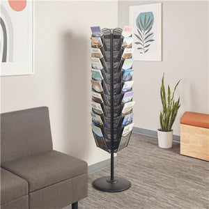 5577 - Onyx™ Rotating Mesh Magazine Stand, by Safco