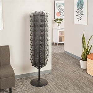 5577 - Onyx™ Rotating Mesh Magazine Stand, by Safco