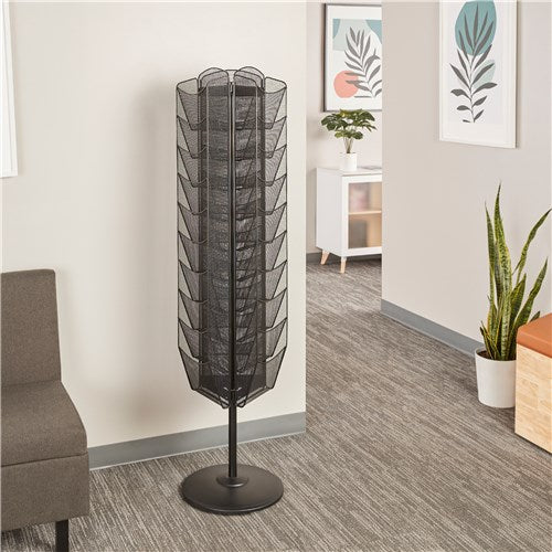 5577 - Onyx™ Rotating Mesh Magazine Stand, by Safco