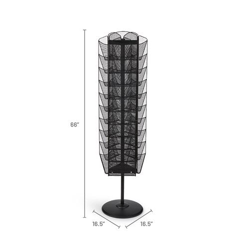 5577 - Onyx™ Rotating Mesh Magazine Stand, by Safco