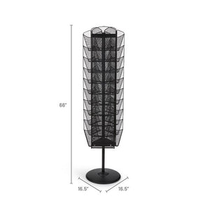 5577 - Onyx™ Rotating Mesh Magazine Stand, by Safco