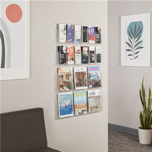 5600 - Reveal™ 6 Magazine and 12 Pamphlet Display by Safco