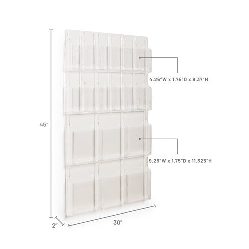 5600 - Reveal™ 6 Magazine and 12 Pamphlet Display by Safco