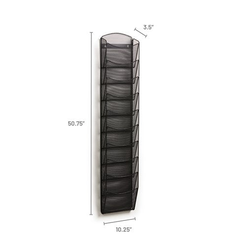 5579 - 10-Pocket Onyx™ Magazine Rack, by Safco
