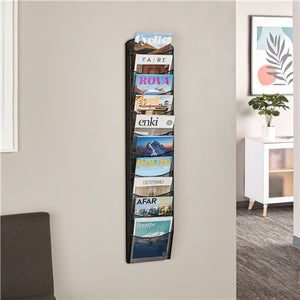 5579 - 10-Pocket Onyx™ Magazine Rack, by Safco