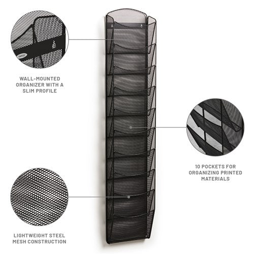 5579 - 10-Pocket Onyx™ Magazine Rack, by Safco