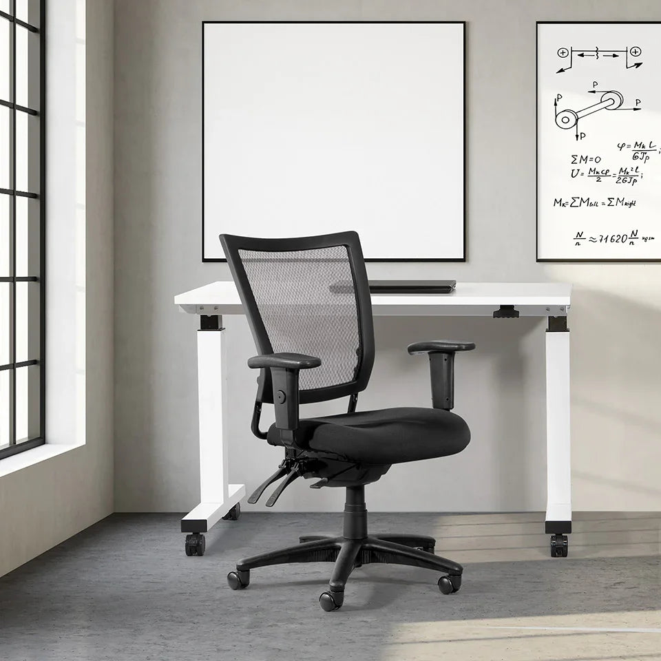 Grid Pro Tasker Chair Red OSP Pro Grid Mesh Back Task Chair w/ Soft Padded Back Frame