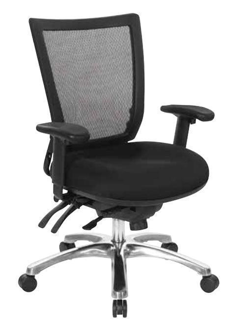 Grid Pro Tasker Chair Red Pro Grid Back Managers Chair, Multi-Function w/Seat Slider - Office Star