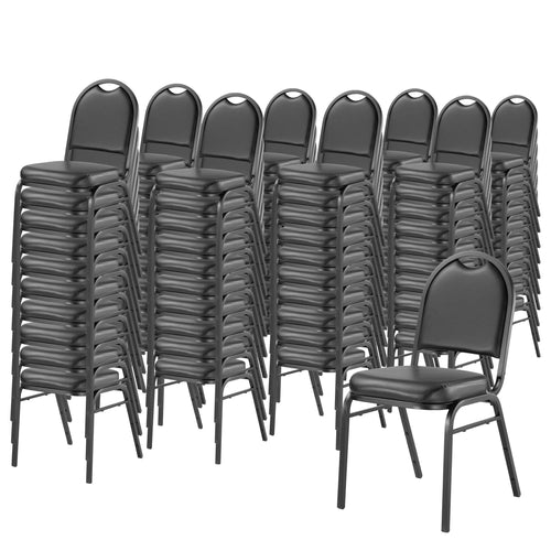 9200 - NPS 2 Pack Dome-Back Premium Upholstered Banquet Stack Chair