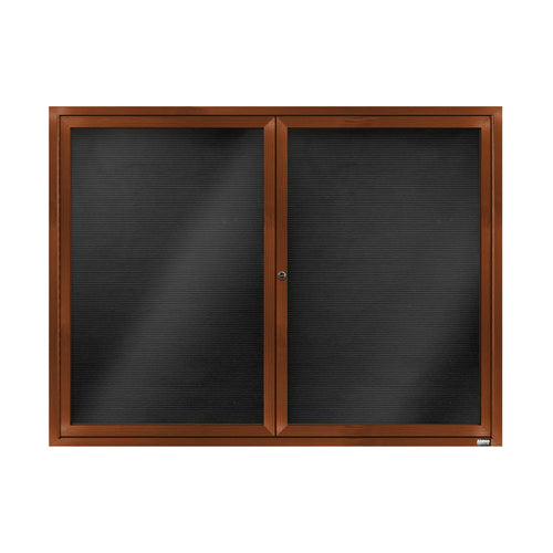ADC3648R - Wood-Look Directory Cabinet, 2 Door by Aarco