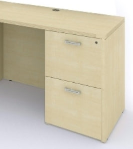AM3066N - Amber Single Full Pedestal Desks, 30 x 66 by Cherryman