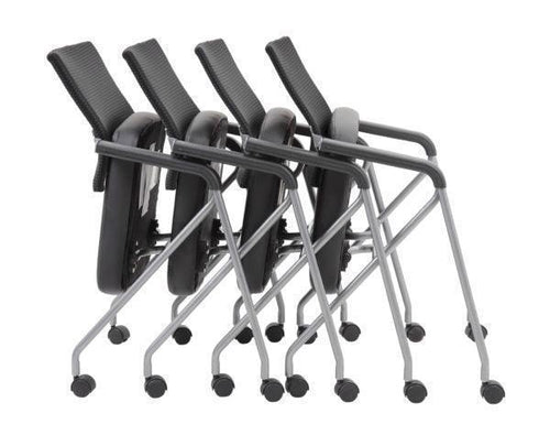 B1806 - Mesh Back Nesting / Folding Chair by Boss (2 Pack)