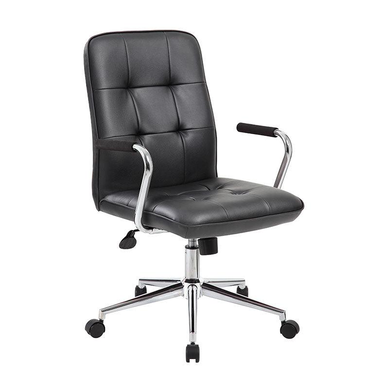 B331 - Boss Modern Office Chair w/ Chrome Arms