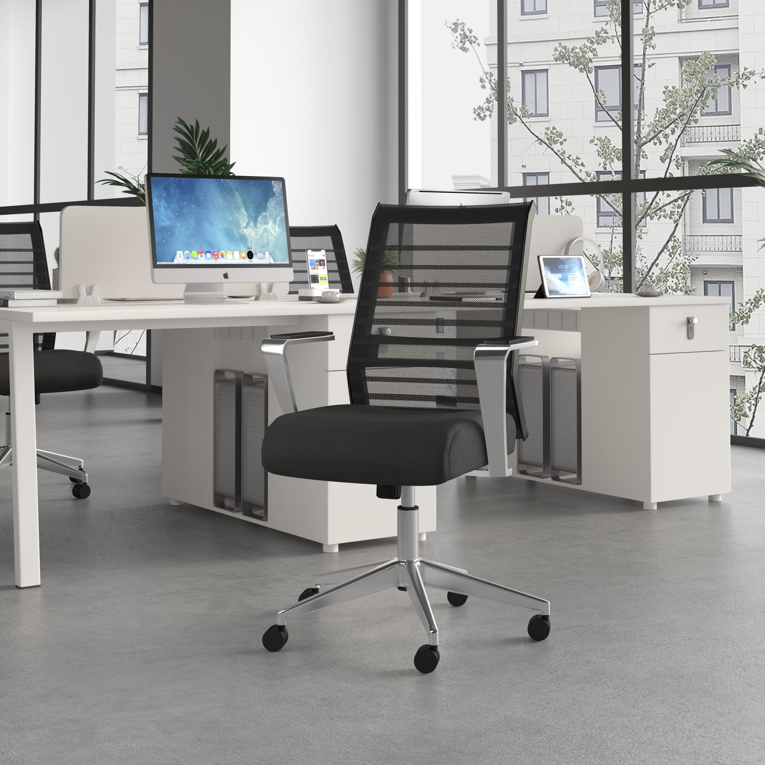 B6566AL - Boss Horizontal Mesh Back Task Chair w/ Aluminum Arms & Base