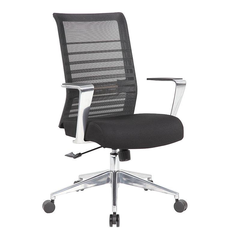 B6566AL - Boss Horizontal Mesh Back Task Chair w/ Aluminum Arms & Base