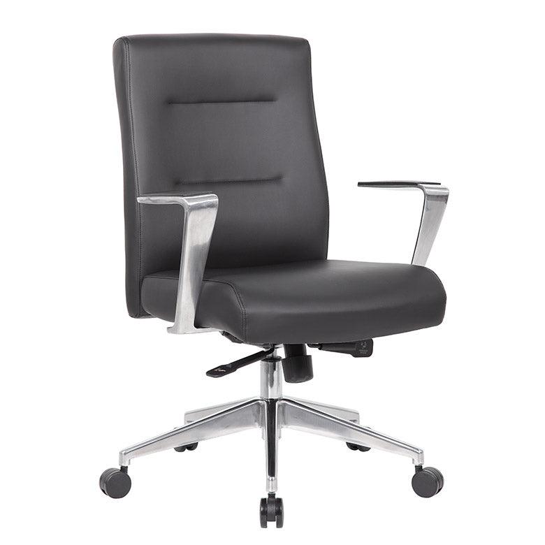 B8886AL - Modern Conference Chair with Aluminum Arm & Base by Boss