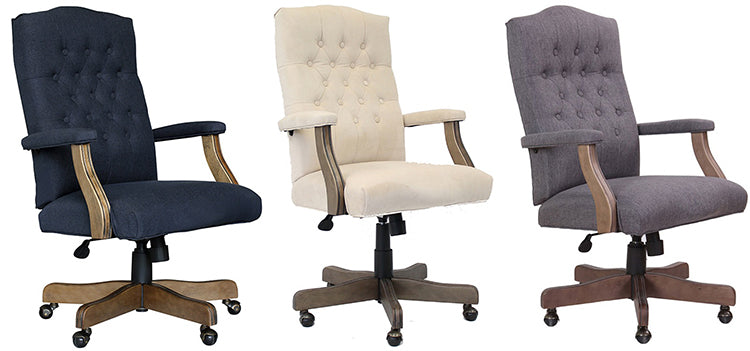 B905F - Executive Classic Fabric Traditional Office Desk Chair