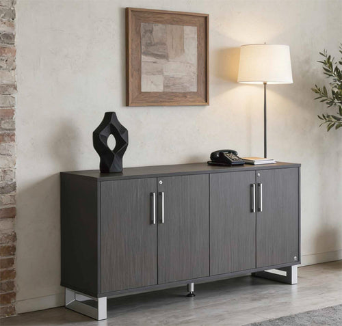 BA305 - Bravo Modern Four Door Storage Credenza by Everforest