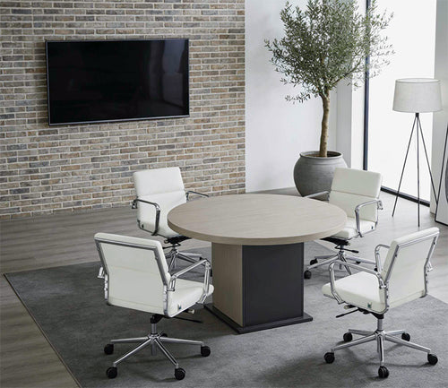 BA405 - Bravo 4' Round Modern Conference Table by Everforest