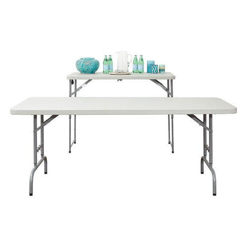 BT06A - OSP 6' Height Adjustable Resin Multi Purpose Folding Table
