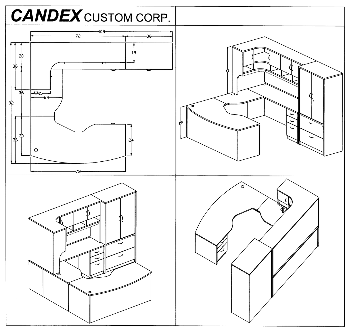 Candex Lateral File Candex Economy Office Suite | Executive Office Furniture